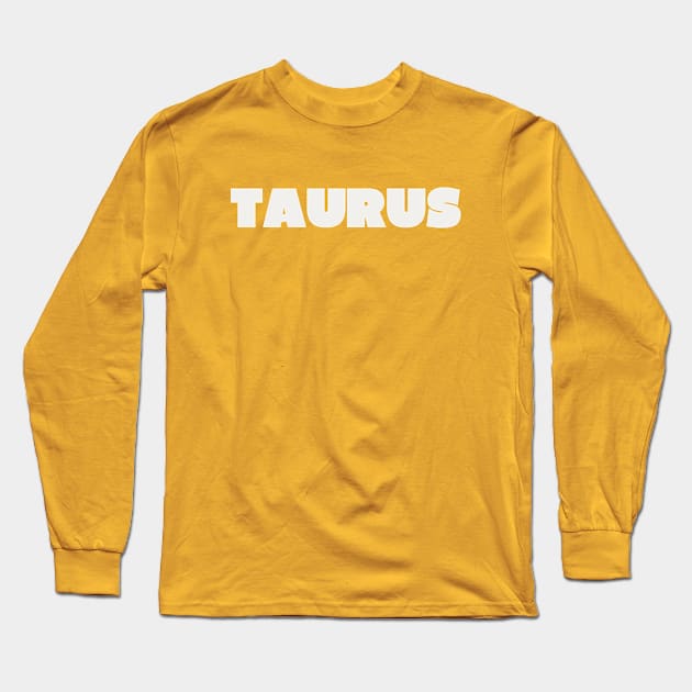 Taurus - Zodiac Signs Long Sleeve T-Shirt by Belcordi